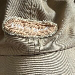 Life Is Good Brown Cotton Cap with Woven Label